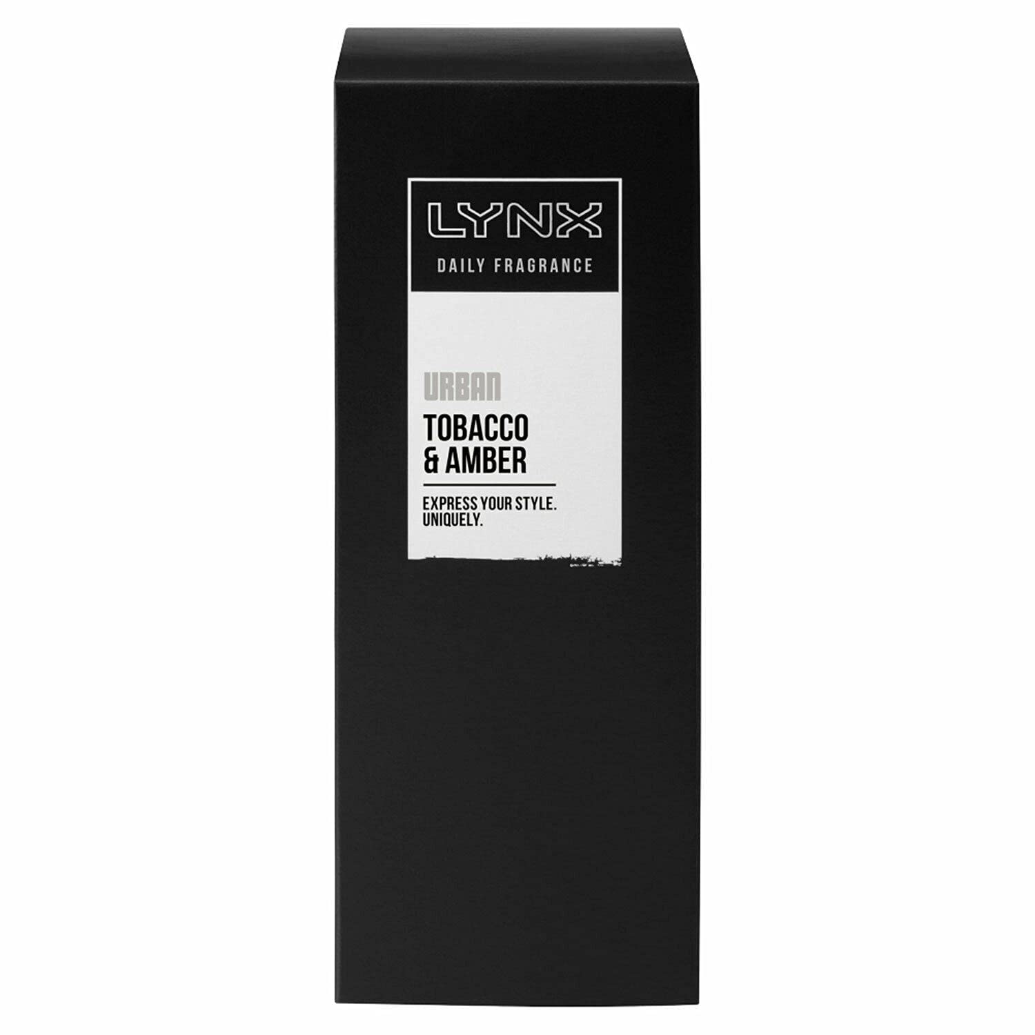 Lynx Urban Tobacco & Amber Daily Fragrance gives your style an edge style-refining pump spray 100 ml
