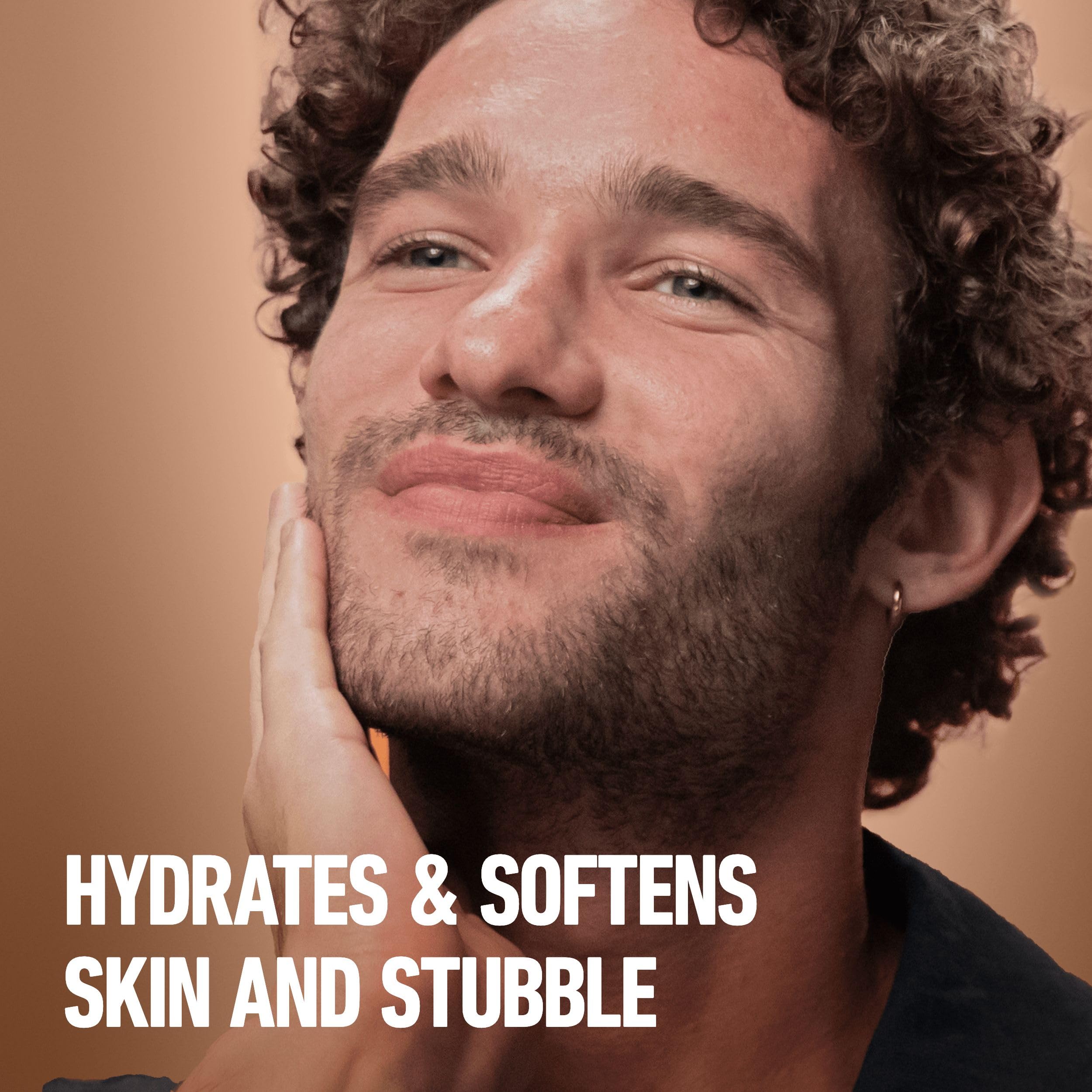 King C. Gillette Face & Beard Moisturiser for Men, 100 ml, with Vitamin B (B3), B5 Complex & Argan Oil, Beard Softener for Men